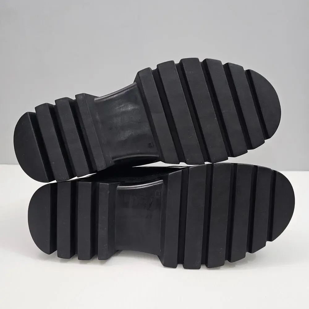 Valentina Rangoni Maracana Sneaker Womens 7.5 Black Glove Leather Platform